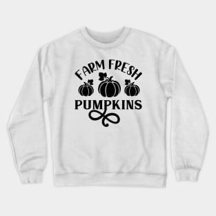 Farm Fresh Pumpkins Simple Lettering Crewneck Sweatshirt